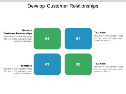 Develop customer relationships ppt powerpoint presentation ideas outfit cpb