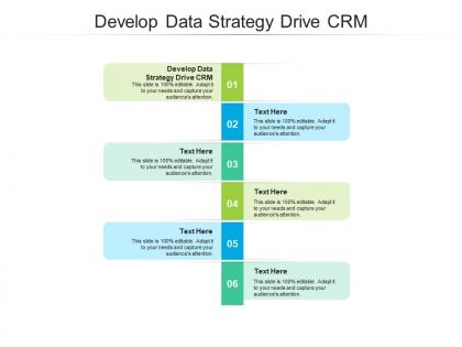 Develop data strategy drive crm ppt powerpoint presentation file graphics pictures cpb