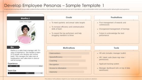 Develop Employee Personas Sample Strategies To Engage The Workforce And Keep Them Satisfied