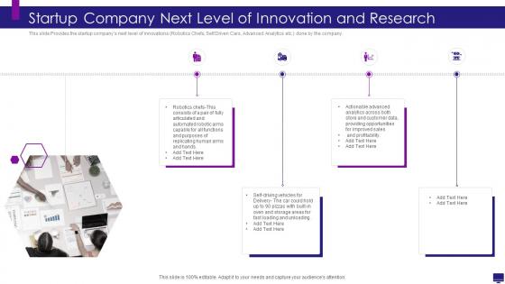 Develop good company strategy for financial growth next level of innovation and research