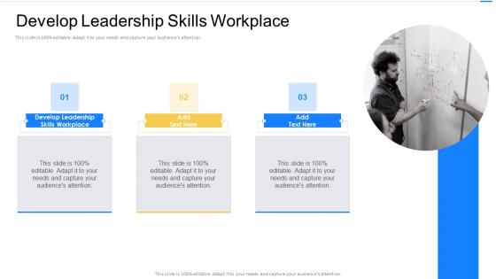Develop Leadership Skills Workplace In Powerpoint And Google Slides Cpb