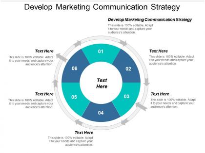 Develop marketing communication strategy ppt powerpoint presentation gallery skills cpb