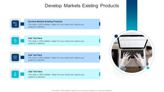 Develop Markets Existing Products In Powerpoint And Google Slides Cpb