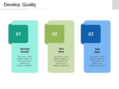 Develop quality ppt powerpoint presentation gallery ideas cpb
