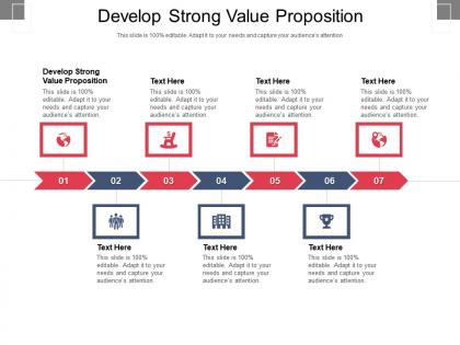 Develop strong value proposition ppt powerpoint presentation pictures cpb
