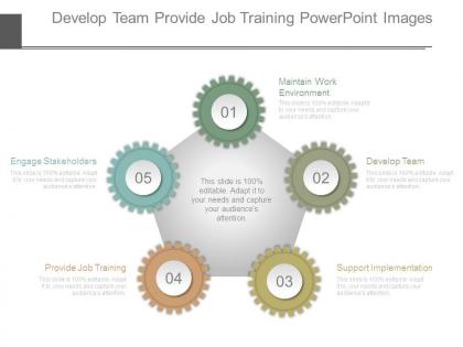 Develop team provide job training powerpoint images
