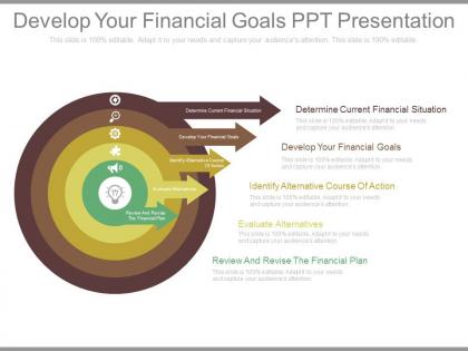 Develop your financial goals ppt presentation