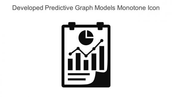 Developed Predictive Graph Models Monotone Icon In Powerpoint Pptx Png And Editable Eps Format