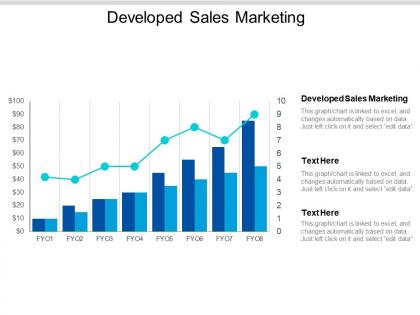 Developed sales marketing ppt powerpoint presentation ideas professional cpb