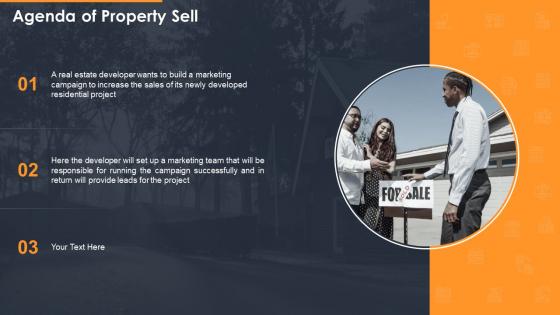 Developing a marketing campaign for property selling agenda of property sell