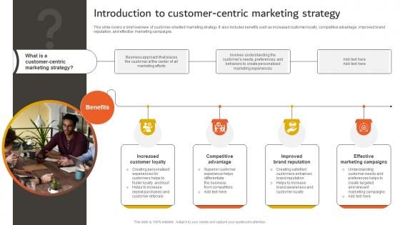 Developing An Effective Introduction To Customer Centric Marketing Strategy SS V