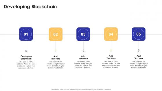 Developing Blockchain In Powerpoint And Google Slides Cpb