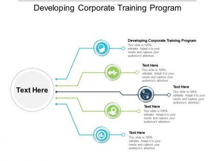 Developing corporate training program ppt powerpoint presentation layouts smartart cpb