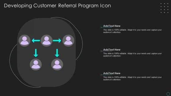 Developing Customer Referral Program Icon