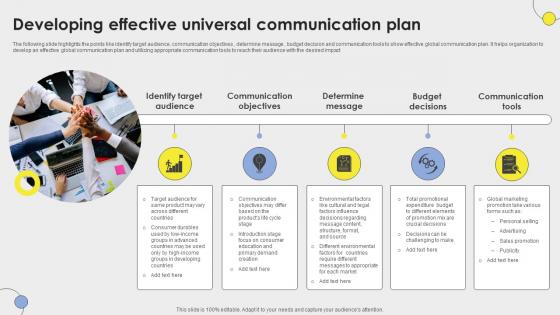 Developing Effective Universal Communication Plan