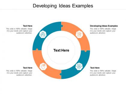 Developing ideas examples ppt powerpoint presentation professional good cpb