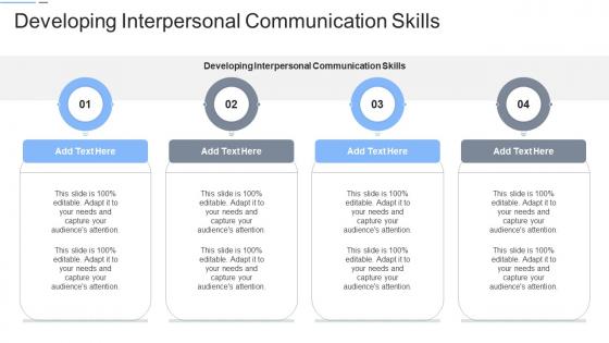 Developing Interpersonal Communication Skills In Powerpoint And Google Slides Cpb