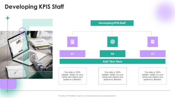 Developing KPIs Staff In Powerpoint And Google Slides Cpb