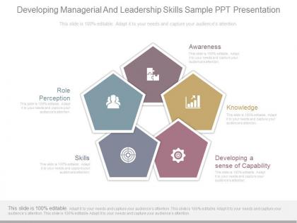 Developing managerial and leadership skills sample ppt presentation
