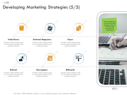 Developing marketing strategies business strategic planning ppt icons