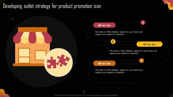 Developing Outlet Strategy For Product Promotion Icon