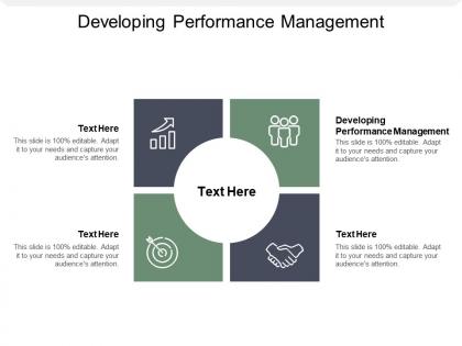Developing performance management ppt powerpoint presentation outline mockup cpb