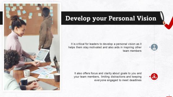 Developing Personal Vision As Business Leader Training Ppt