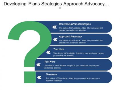 Developing plans strategies approach advocacy capacity build across partners