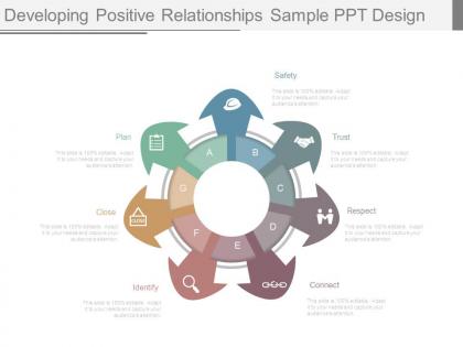 Developing positive relationships sample ppt design