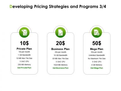 Developing pricing strategies and programs business plan ppt powerpoint presentation inspiration designs download