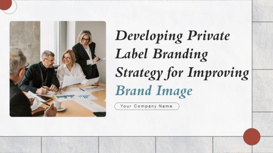 Developing Private Label Branding Strategy For Improving Brand Image powerpoint Presentation Slides