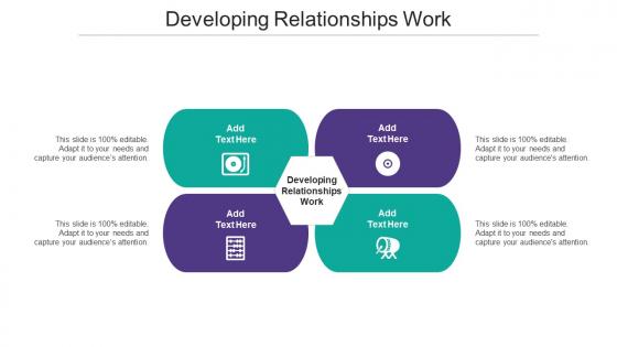 Developing Relationships Work Ppt Powerpoint Presentation Model Skills Cpb