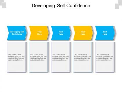 Developing self confidence ppt powerpoint presentation layouts graphics pictures cpb