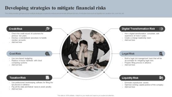 Developing Strategies To Mitigate Financial Risks Effective Financial Strategy Implementation Planning