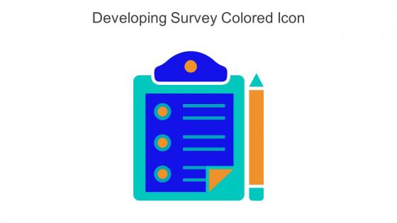 Developing Survey Colored Icon In Powerpoint Pptx Png And Editable Eps Format