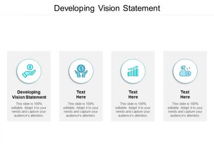 Developing vision statement ppt powerpoint presentation gallery format ideas cpb