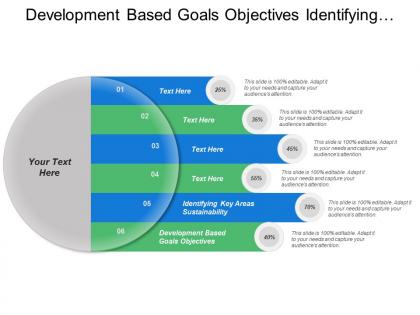 Development based goals objectives identifying key areas sustainability