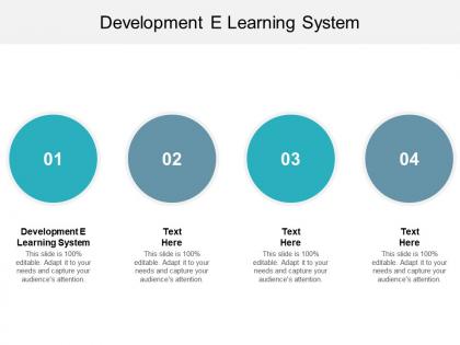 Development e learning system ppt powerpoint presentation professional gallery cpb