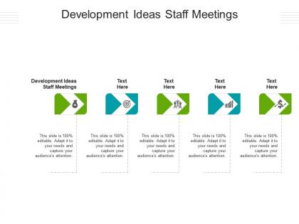 Development ideas staff meetings ppt powerpoint presentation layouts inspiration cpb