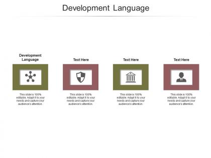 Development language ppt powerpoint presentation summary mockup cpb
