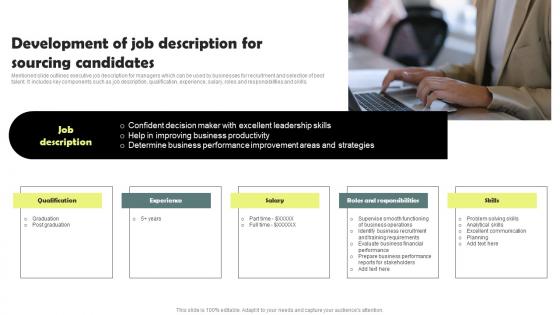 Development Of Job Description For Sourcing Workforce Acquisition Plan For Developing Talent