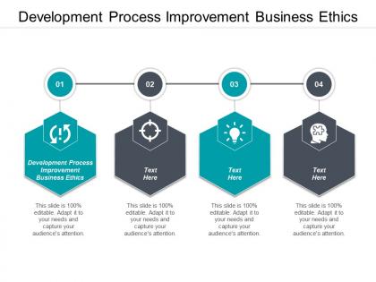 Development process improvement business ethics ppt powerpoint presentation pictures example cpb