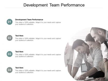 Development team performance ppt powerpoint presentation infographic template samples cpb