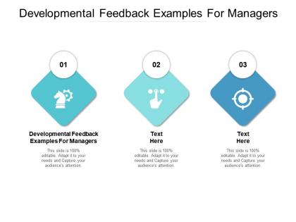 Developmental feedback examples for managers ppt powerpoint presentation inspiration cpb
