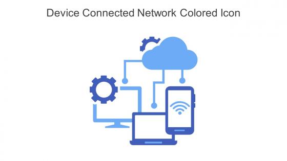 Device Connected Network Colored Icon In Powerpoint Pptx Png And Editable Eps Format