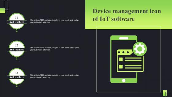 Device Management Icon Of Iot Software