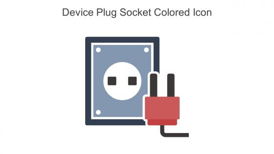 Device Plug Socket Colored Icon In Powerpoint Pptx Png And Editable Eps Format