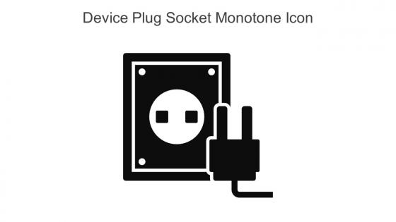 Device Plug Socket Monotone Icon In Powerpoint Pptx Png And Editable Eps Format