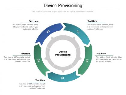 Device provisioning ppt powerpoint presentation slides model cpb