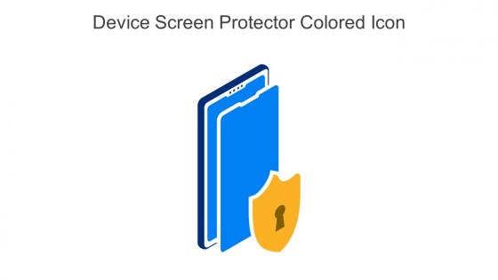 Device Screen Protector Colored Icon In Powerpoint Pptx Png And Editable Eps Format